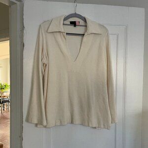 Nili Lotan Cotton Polo Sweater (S)